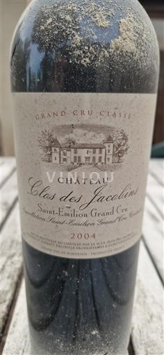 Bordeaux Saint-Émilion Grand Cru Grand Cru Classé Château Clos des Jacobins 2004