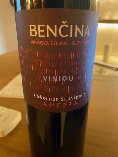 Slovenië Kustland Vipava Vallei Bencina Cabernet Sauvignon Amfora 2019