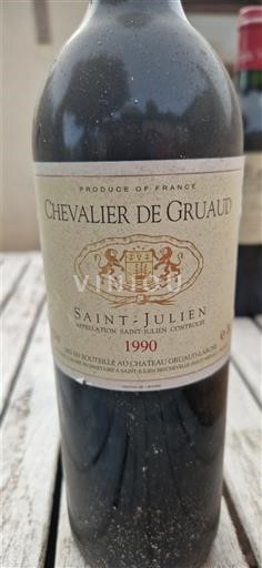 Bordeaux Saint-Julien Chevalier de Gruaud 1990