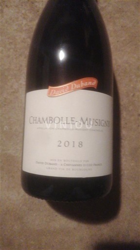 Bourgogne Chambolle-Musigny David Duband 2018