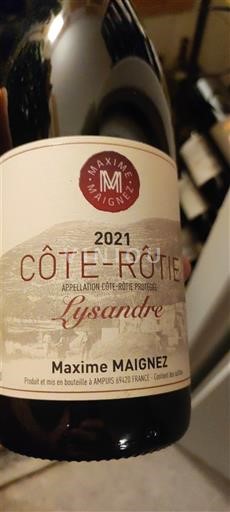 Rona dolina Côte-rôtie Maxime Maignez Lysandre 2021