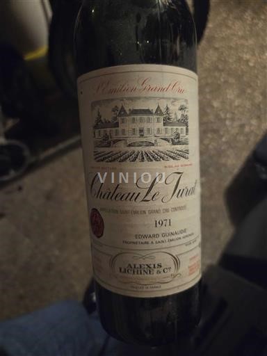Bordeaux Saint-Émilion Grand Cru Château Le Jurat 1971