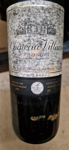 Bordeaux Fronsac Château Villars 1998