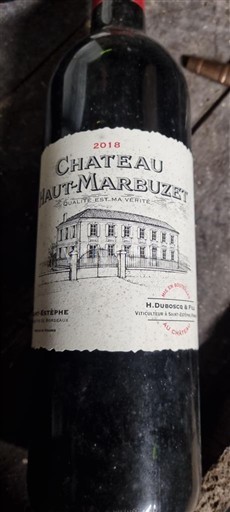 Bordeaux Saint-Estèphe Red Bordeaux Blend Château Haut-Marbuzet 2018