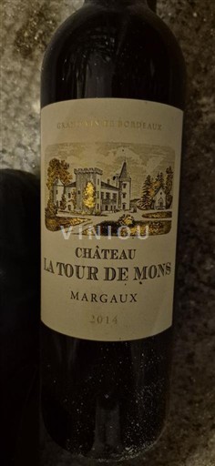 Bordeaux Margaux Red Bordeaux Blend Château La Tour de Mons 2014