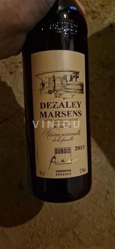 Vaud Unspecified Grand Cru Dubois Réserve personnelle de la famille 2015