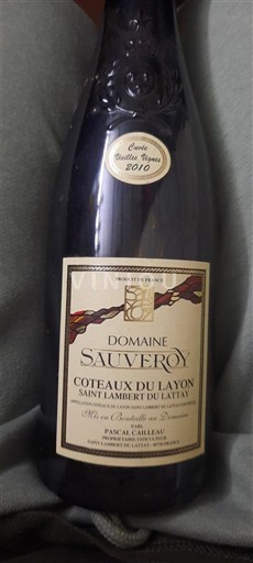 Loire Valley Coteaux du Layon Domaine Sauveroy Saint Lambert du Lattay 2010