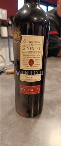 Bordeaux Ginestet 1999