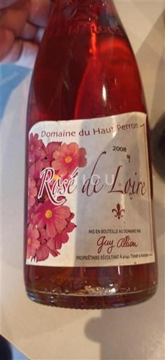 Thung lũng sông Loire Rosé-de-loire Domaine Haut Perron 2008