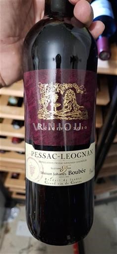 Bordeaux Pessac-Léognan Maison Johanès Boubée Réserve 2020