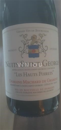 Bourgogne Nuits-saint-georges Domaine Machard de Gramont Les Hauts Poirets Non Millésimé