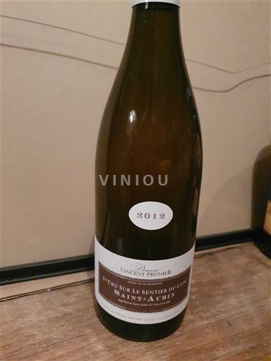 Burgund Saint-Aubin Premier Cru Vincent Prunier 1er Cru Sur le Sentier du Clou 2012