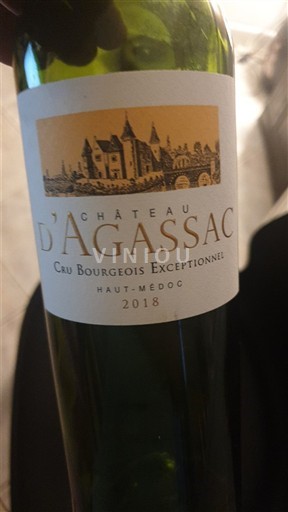 Bordeaux Haut-Médoc Château Agassac 2018