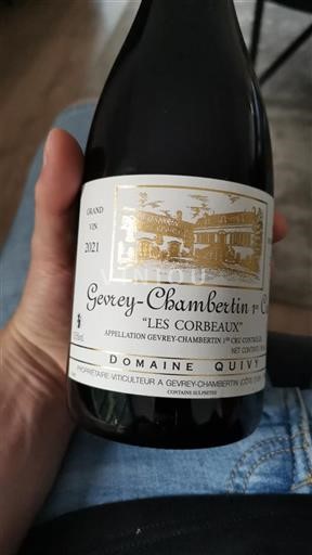 Bourgondië Gevrey-Chambertin Premier Cru Domaine Quivy Les Corbeaux 2021