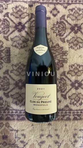 Bourgogne Vougeot Domaine La Vougeraie Clos du Prieuré Monopole 2021