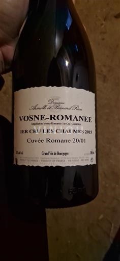 Borgogna Vosne-Romanée Premier Cru Domaine Armelle et Bernard Rion Romane 20/01 2015