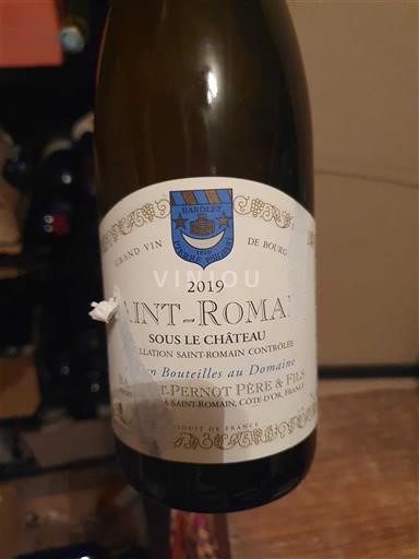 Burgundsko Saint-Romain Pernot Père et Fils Sous Le Château 2019