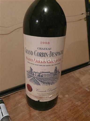 Bordeaux Saint-Émilion Grand Cru Château Grand Corbin-Despagne 1998