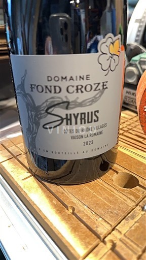 Rhônen laakso Määrittelemätön Domaine Fond Croze Shyrus 2023