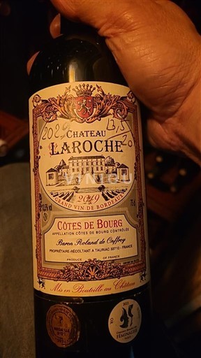 Vin Rouge sec Domaine La Roche 2020 France Bordeaux Côtes-de-bourg AOC