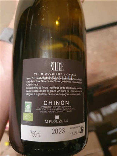 Vallée de la Loire Chinon M. Plouzeau Silice 2023
