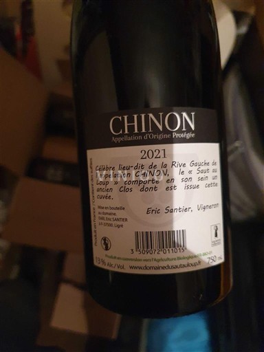 Thung lũng sông Loire Chinon Domaine La Chevalerie Le Saut au Loup 2021