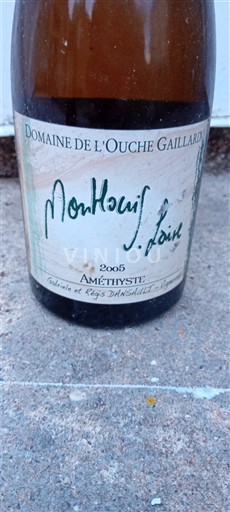 Loirevallei Montlouis-sur-Loire Domaine L'Ouche Gaillard Améthyste 2005