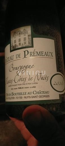 Bourgondië Hautes Côtes de Nuits Château Prémaux 2016