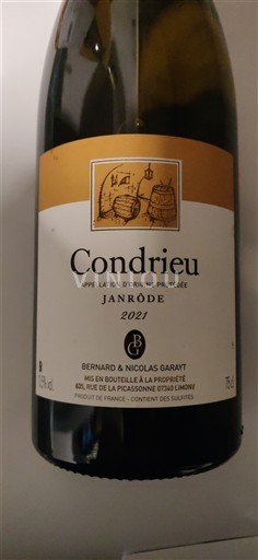 Rhônedalen Condrieu Janrode (Bernard & Nicolas Garayt) 2021