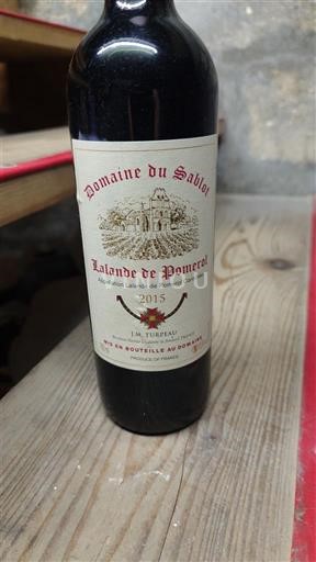 Bordeaux Lalande-de-pomerol Domaine Sablot 2015