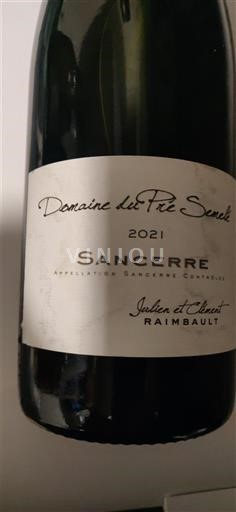 Vallée de la Loire Sancerre Domaine du Pré Semelé 2021