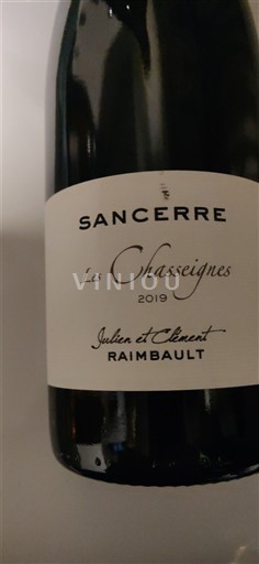 Vallée de la Loire Sancerre Julien et Clément Raimbault Les Chasseignes 2019