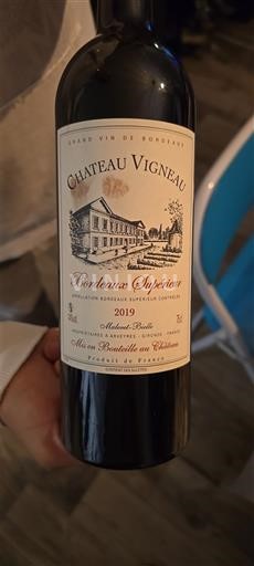 Bordéus Bordeaux Superior Château Vigneau 2019