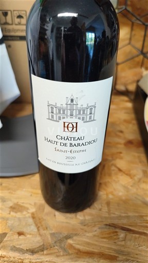 Bordéus Saint-Estèphe Château Haut de Baradiou 2020