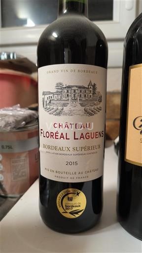 Bordéus Bordeaux Superior Château Floréal Laguens 2015