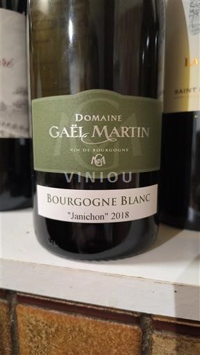 Borgogna Non specificato Domaine Gaël Martin Janichon 2018
