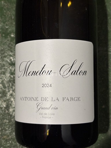 Thung lũng sông Loire Menetou-salon Antoine de la Farge 2024