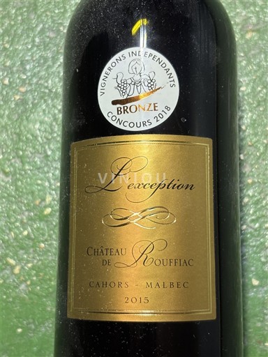 Tây Nam Cahors Château Rouffiac L'exception 2015