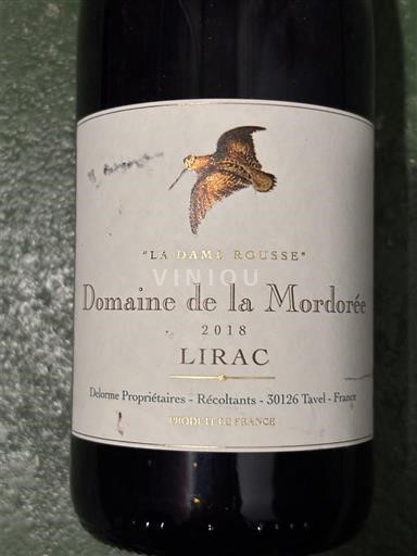 Thung lũng Rhône Lirac Domaine La Mordorée La Dame Rousse 2018