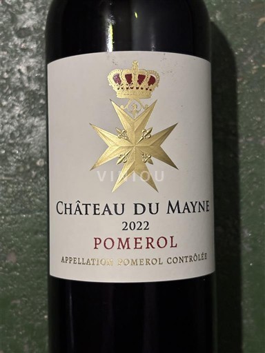 Bordeaux Pomerol Château Mayne 2022