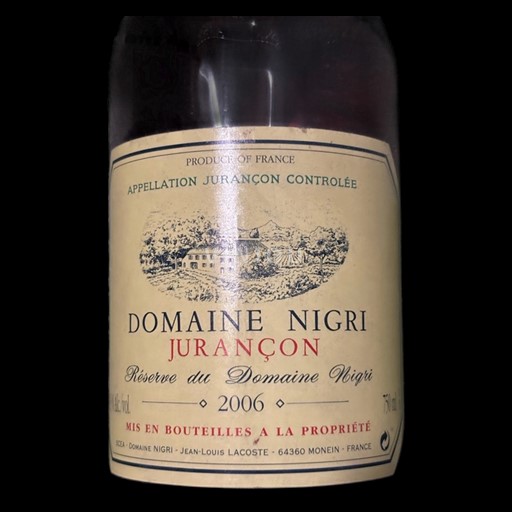 Lounais-Ranska Jurançon Domaine Nigri 2006
