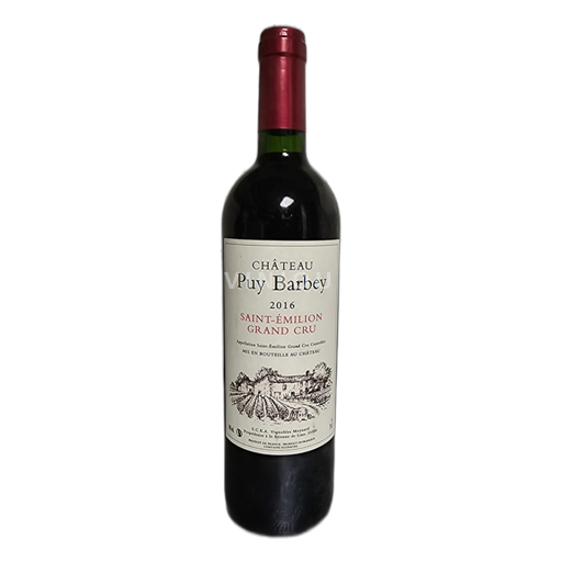 Bordeaux Saint-Émilion Grand Cru Château Puy Barbey 2016