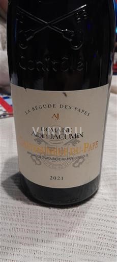 Vale do Ródano Châteauneuf-du-Pape Domaine Albin Jacumin La Bégude des Papes 2021