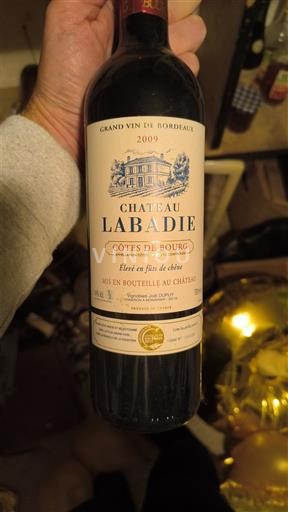 Bordeaux Côtes-de-bourg Château Labadie 2009