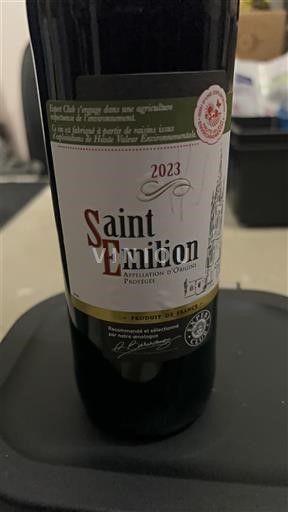 Bordeaux Saint-Émilion Inconnu 2023
