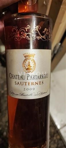 Bordeaux Sauternes Château Partarrieu 2009