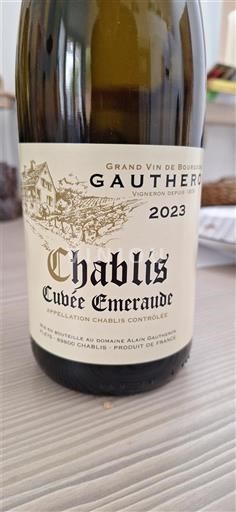 Bourgogne Chablis Domaine Alain Gautheron Emeraude 2023