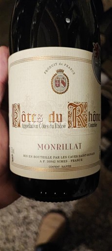 Rona dolina Côtes-du-Rhône Caves Saint-Roman Monrillat 2022