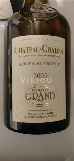 Jura Château-chalon Domaine Grand En Beaumont 2005