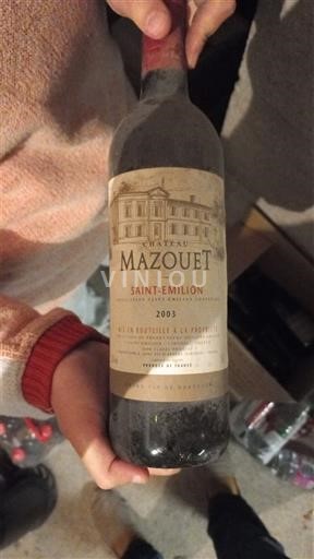 Bordeaux Saint-Émilion Château Mazouet 2003